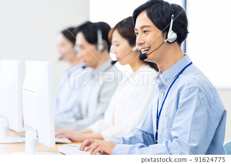 Operator Telephone Apointer Call Center Support Center Business 91624775