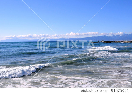 平塚海岸在冬天 91625005