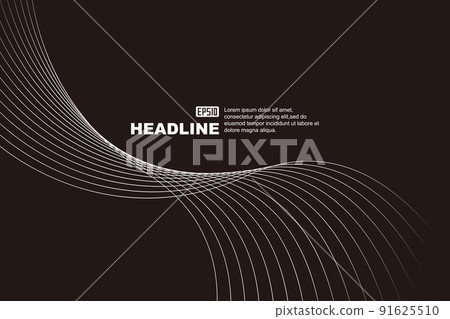 Graceful black and white ash gradual line sword, abstract line sword pattern background. 91625510