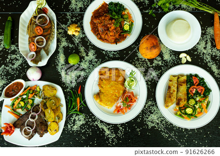 Food dishes In Kenya East Africa  91626266