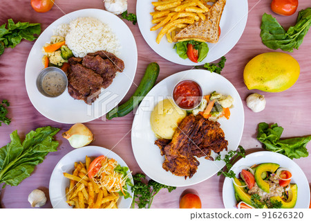 Food dishes In Kenya East Africa  91626320