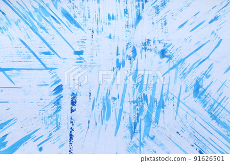 Blue abstract background line, scattered concentration, hand-painted 91626501