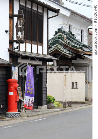 Miyagi Murata Scenery with a round post (cityscape of Murata in the Shigendenken district) 91626940