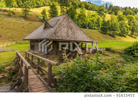 Old water mill in the Black Forest, Glottertal, Baden-Wuerttemberg, Germany Old water mill in the Black Forest, Glottertal, Baden-Wuerttemberg, Germany 91633455