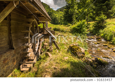 Old water mill in the Black Forest, Glottertal, Baden-Wuerttemberg, Germany Old water mill in the Black Forest, Glottertal, Baden-Wuerttemberg, Germany 91633457
