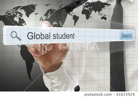 Global student written in search bar 91633929