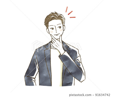 A smiling man 91634742