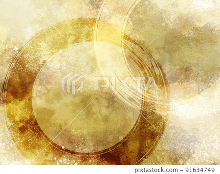Gold leaf abstract Japanese background 91634749