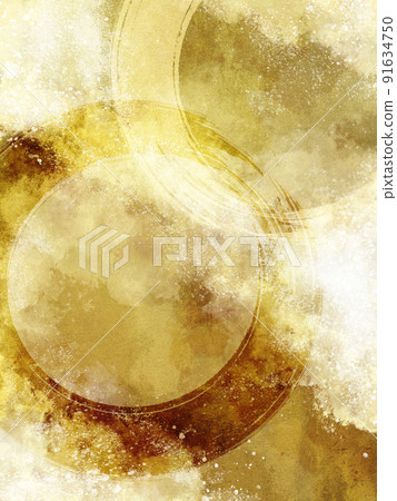 Gold leaf abstract Japanese background Gold leaf abstract Japanese background 91634750