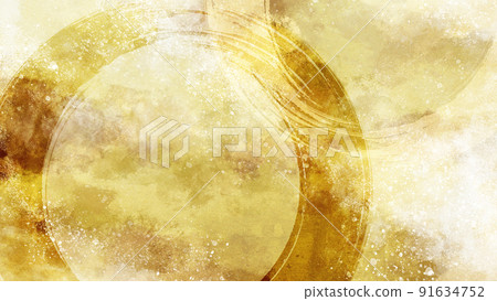 Gold leaf abstract Japanese background 91634752