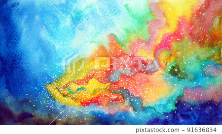 abstract universe galaxy space background magic sky night nebula cosmic cosmos rainbow wallpaper blue color texture art fantasy artwork design illustration watercolor painting hand drawing abstract universe galaxy space background magic sky night nebula cosmic cosmos rainbow wallpaper blue color texture art fantasy artwork design illustration watercolor painting hand drawing 91636834