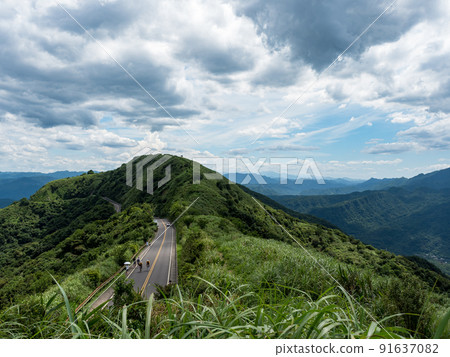 landscape of township in New Taipei City,Taiwan. 91637082