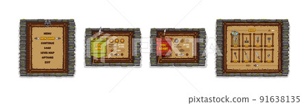 Game interface, popup menu, win and lose windows Game interface, popup menu, win and lose windows 91638135