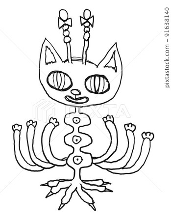 Cat Monster Senju / Illustration Cat Monster Senju / Illustration 91638140
