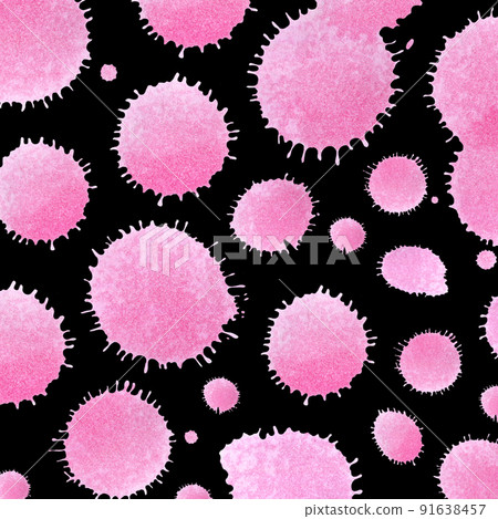 Abstract pink watercolor art hand paint 91638457