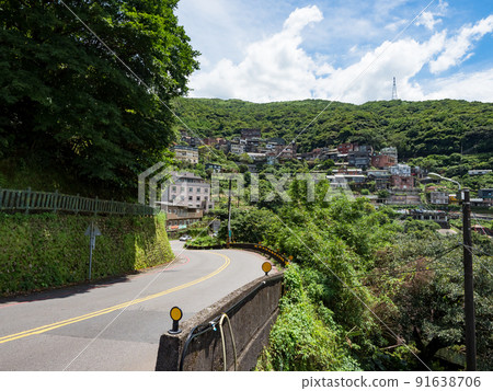 Jinguashi Village Scenery in New Taipei City 91638706