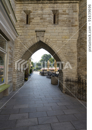 Viru city gate in Tallinn, Estonia 91639696