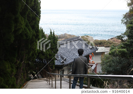俯瞰太平洋的石階 91640014