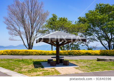 Aji Ryuozan Park overlooking the Seto Inland Sea Aji Ryuozan Park overlooking the Seto Inland Sea 91640396