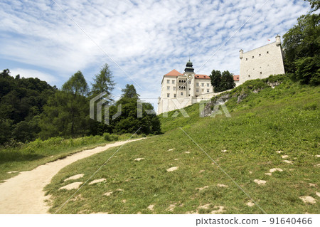 Pieskowa Skala Castle in Poland. 91640466