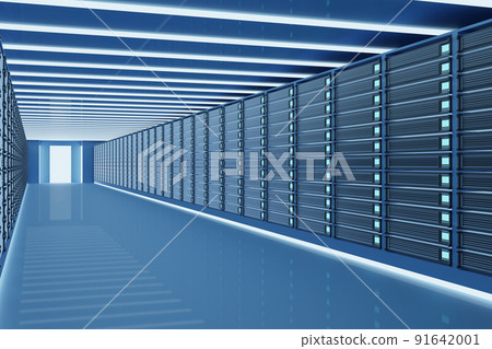 Data center server image CG material, right Data center server image CG material, right 91642001