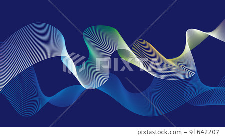 Abstract background illustration with colorful gradients and blue curves Abstract background illustration with colorful gradients and blue curves 91642207