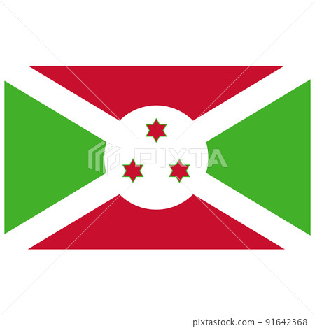 Flag of Burundi. Burundi national flag. flat style. 91642368