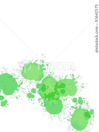 白色背景上帶有綠色油漆的背景材料 白色背景上帶有綠色油漆的背景材料 91642575
