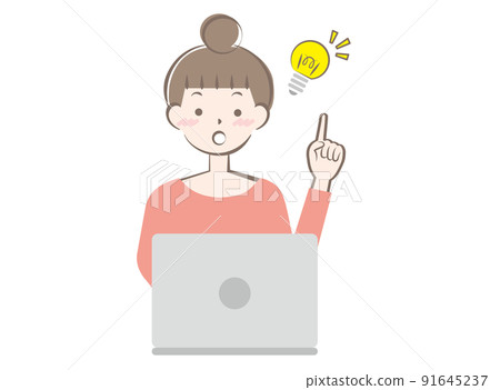 受電腦操作啟發的女人 受電腦操作啟發的女人 91645237