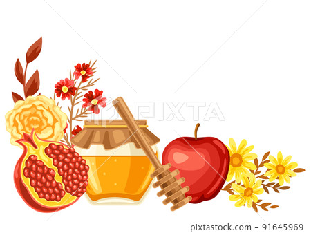 Shana Tova. Rosh Hashanah greeting card. Happy Jewish New Year. Shana Tova. Rosh Hashanah greeting card. Happy Jewish New Year. 91645969