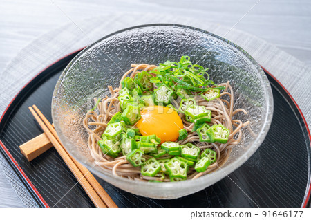 秋葵顏射蕎麥麵 秋葵顏射蕎麥麵 91646177