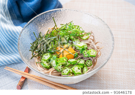 秋葵顏射蕎麥麵 秋葵顏射蕎麥麵 91646178