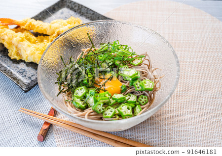 Okra bukkake soba Okra bukkake soba 91646181