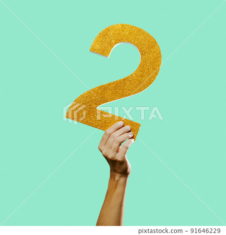 man shows the number 2 man shows the number 2 91646229