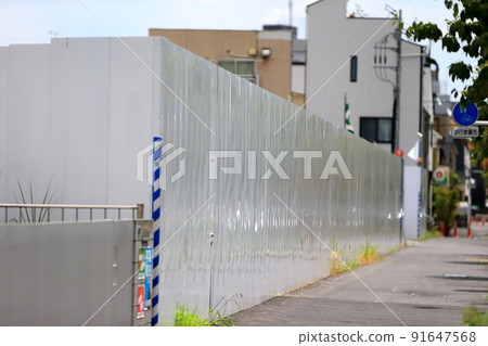 Temporary enclosure at construction site Universal steel plate Temporary enclosure at construction site Universal steel plate 91647568