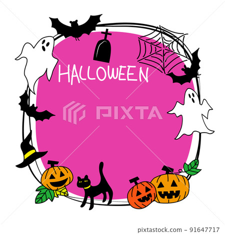 Halloween frame material 91647717