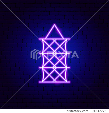 Fisherman's Net Neon Sign - Stock Illustration [91647776] - PIXTA