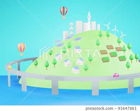 SDGs 未來城市 3D 91647861