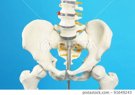 Stylish backpack with different school stationery on table against light grey background 91649243