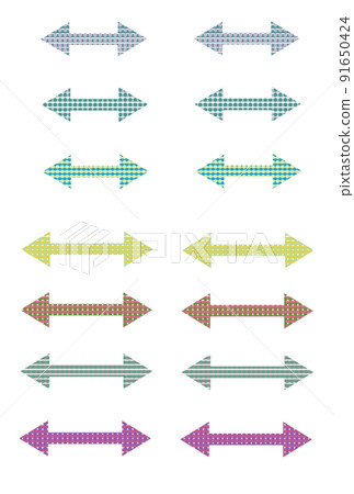 Cute sign, cute arrow, cute mark, two-way arrow, arrow sign set, cute color mark Cute sign, cute arrow, cute mark, two-way arrow, arrow sign set, cute color mark 91650424