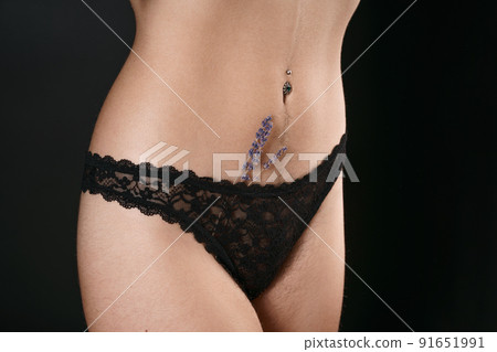 Skin care body. Girl is gainst procedure hair removal. Hair on legs Skin care body. Girl is gainst procedure hair removal. Hair on legs 91651991