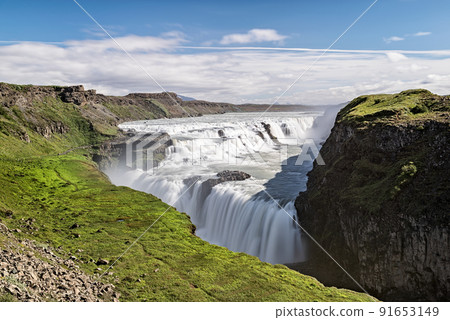Gullfoss waterfall in Iceland 91653149