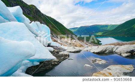 Nigardsbreen, Jostedal Glacier, Norway, Europe Nigardsbreen, Jostedal Glacier, Norway, Europe 91653668