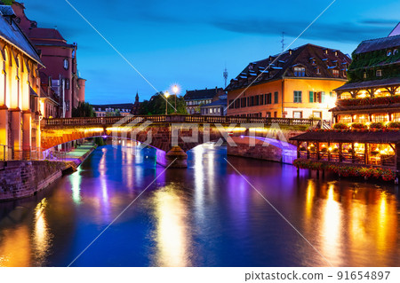 Old Town architecture in Strasbourg, France Old Town architecture in Strasbourg, France 91654897