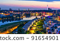 Evening panorama of Dortmund, Germany Evening panorama of Dortmund, Germany 91654901