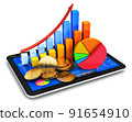 Bitcoin stock exchange trading business financial concept Bitcoin stock exchange trading business financial concept 91654910