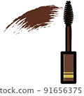Cut illustration of eyebrow mascara Cut illustration of eyebrow mascara 91656375