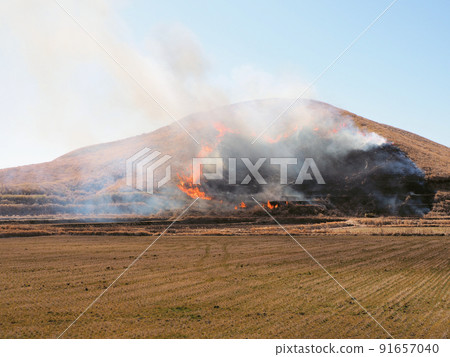 Aso Honzuka open burning Kurokawa, Aso City, Kumamoto Prefecture Aso Honzuka open burning Kurokawa, Aso City, Kumamoto Prefecture 91657040