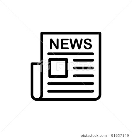 Illustration Vector graphic of Newspaper Icon 91657149