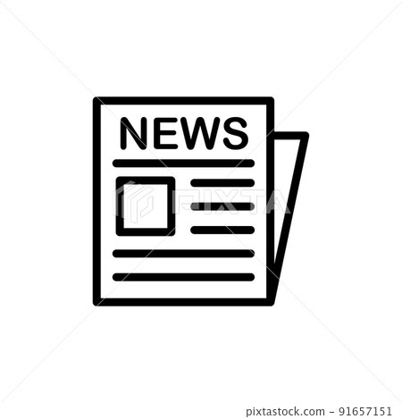 Illustration Vector graphic of Newspaper Icon 91657151